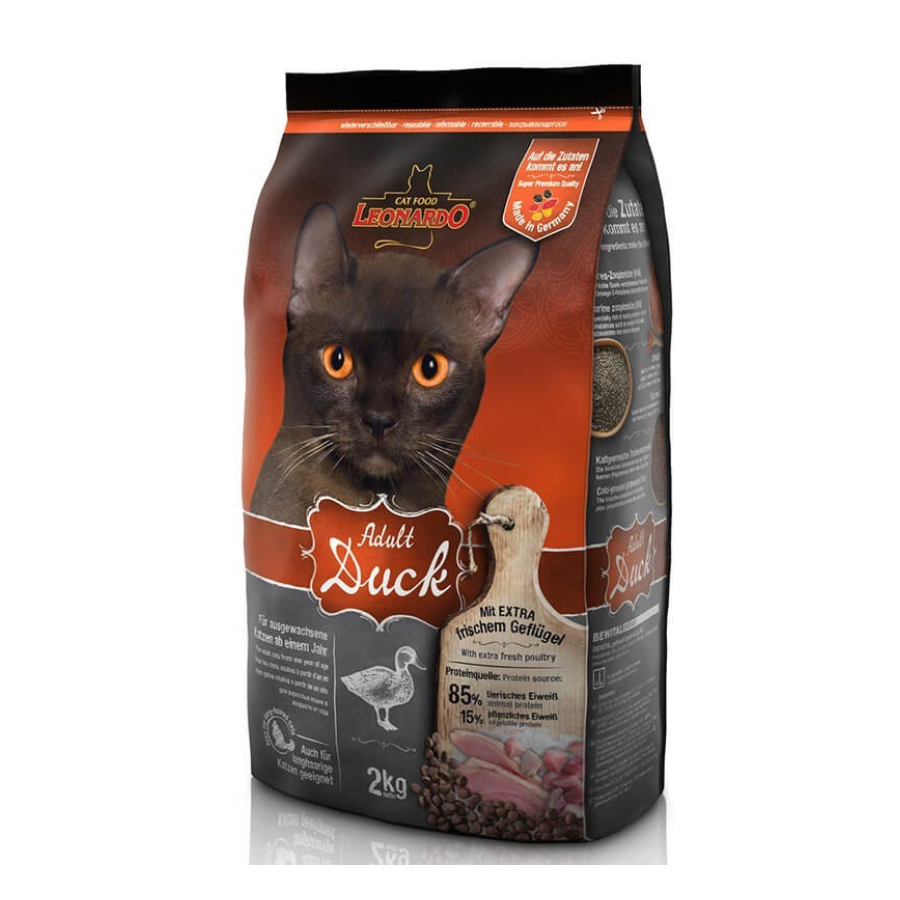 LEONARDO - PARA GATOS ADULTOS SABOR DUCK - 2 Kg