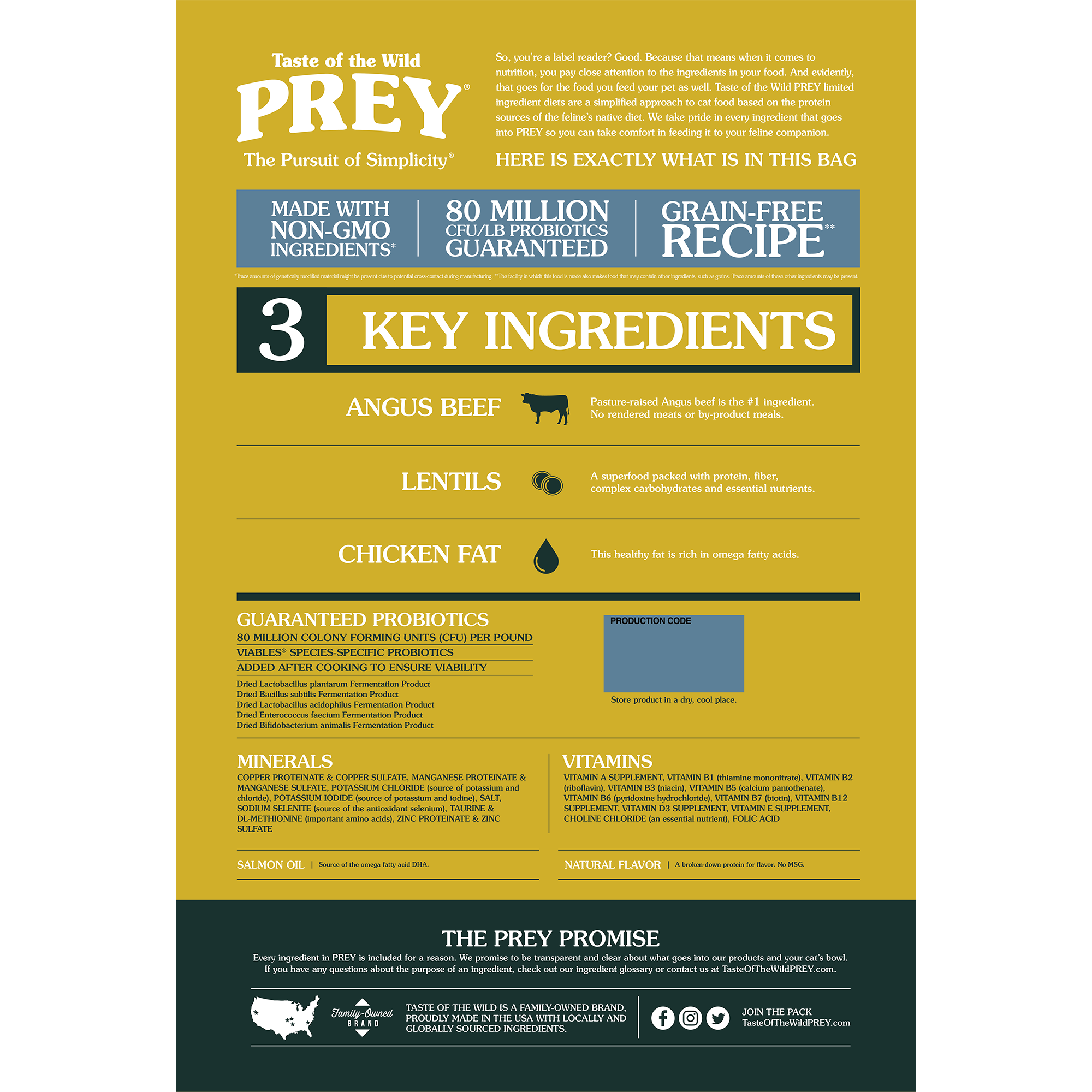PREY - ANGUS BEEF FORMULA FOR CATS - 3 INGREDIENTES CLAVES - Imagen 4